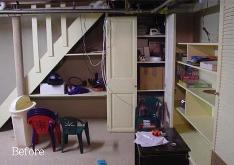 до и после,подвал,полки,детская комната,шкаф, стеллаж,комната