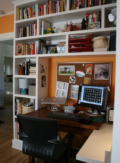 офис,домашний офис,угловой стол,до и после