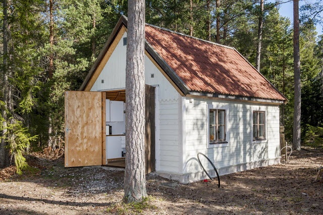 дом,лес,Швеция,летний дом,рабочие место,дизайн,дерево