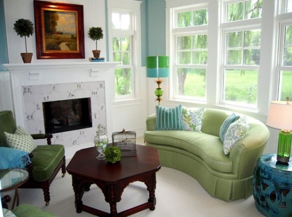 зеленый,синий,дизайн,цвет,диван,кухня,спальня,зал