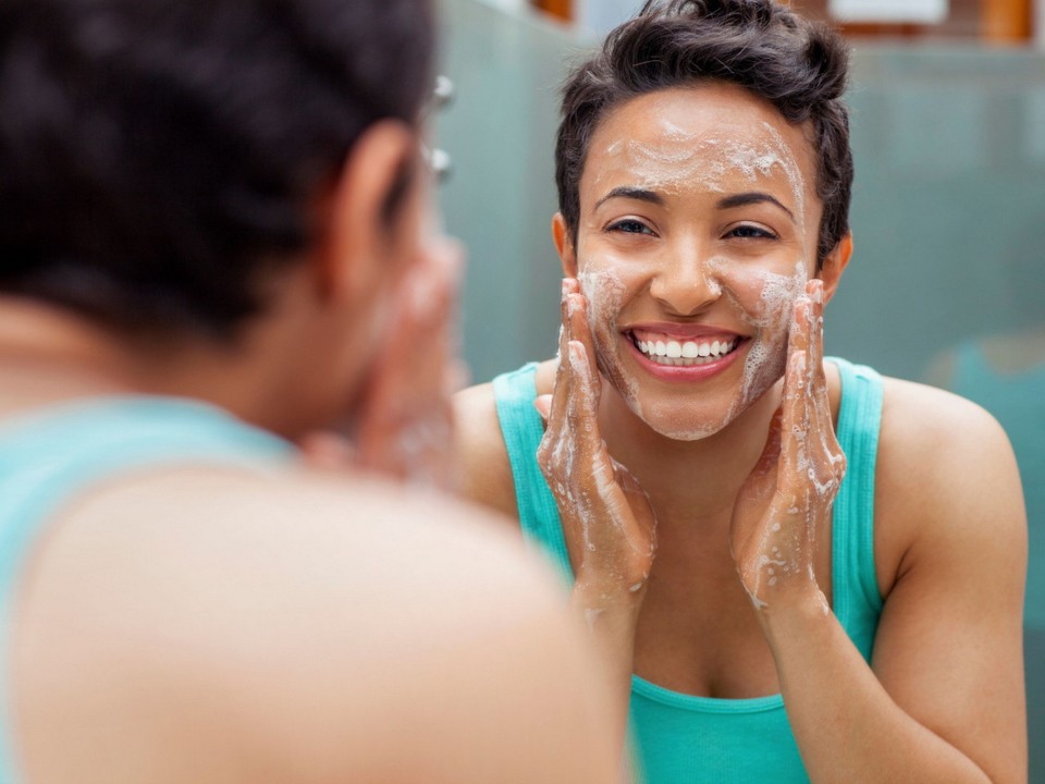 CWACRF Woman washing face